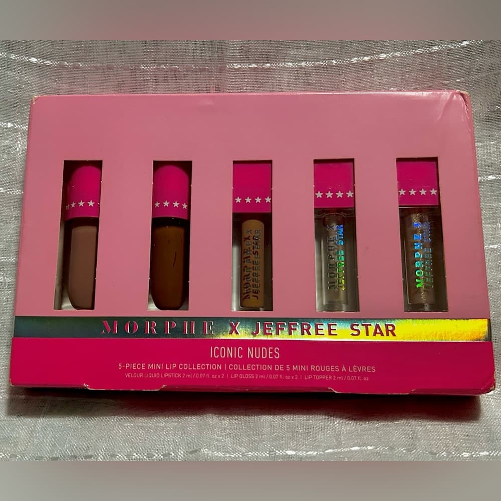 Morphe x Jeffree Star Iconic Nudes - 5-pc Mini Lip Collection - Thumbnail 3