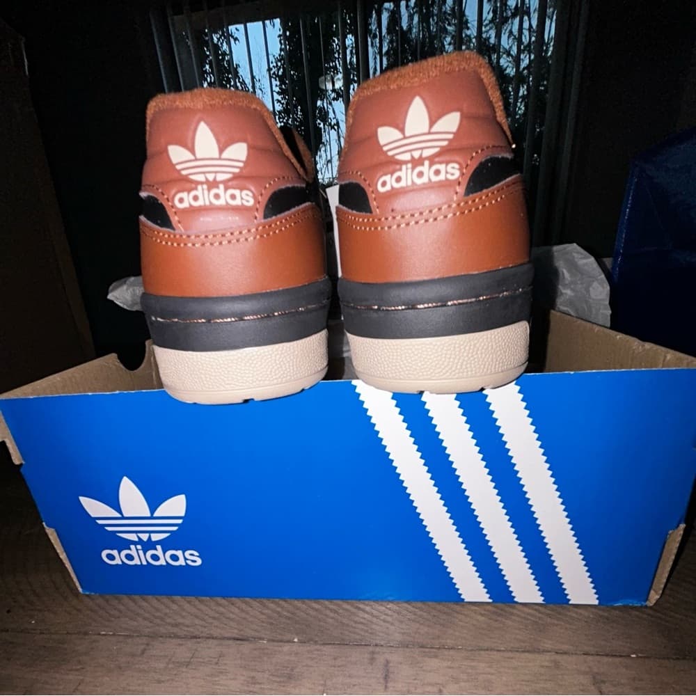 Adidas Rivalry Low Brown and Black Retro Sneakers - Thumbnail 4