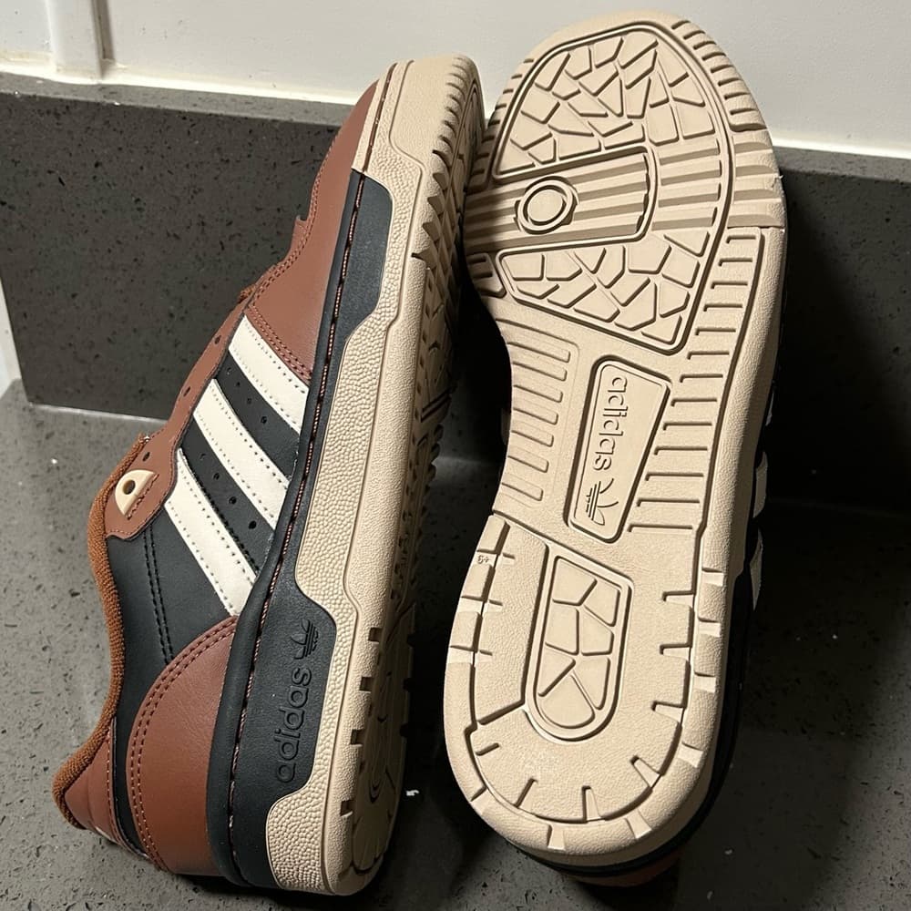 Adidas Rivalry Low Brown and Black Retro Sneakers - Thumbnail 5