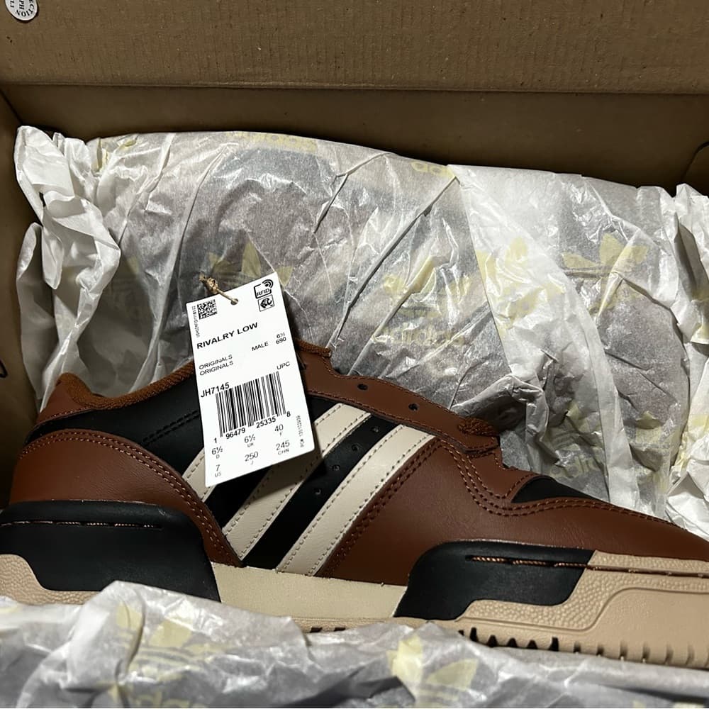 Adidas Rivalry Low Brown and Black Retro Sneakers - Thumbnail 9