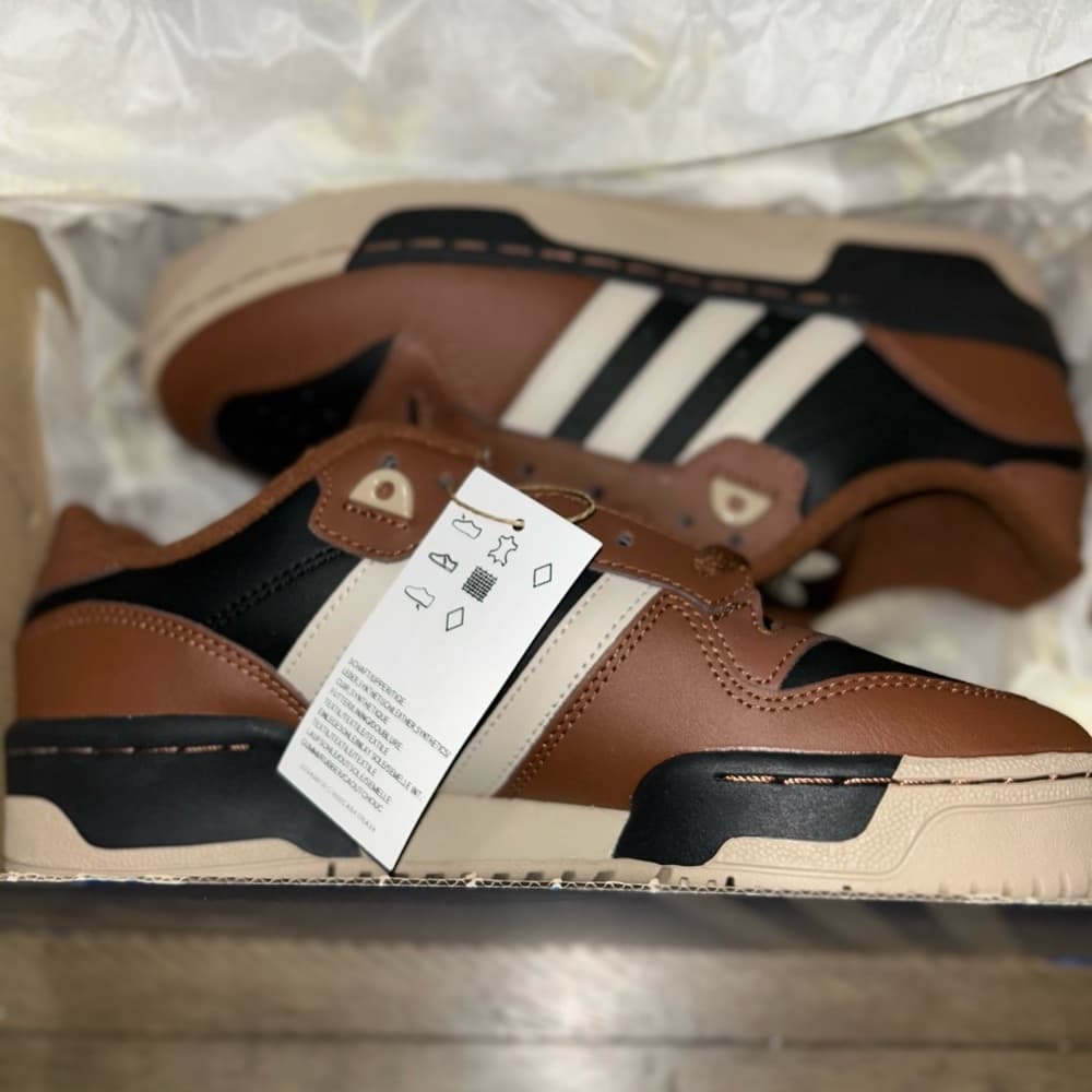 Adidas Rivalry Low Brown and Black Retro Sneakers - Thumbnail 11