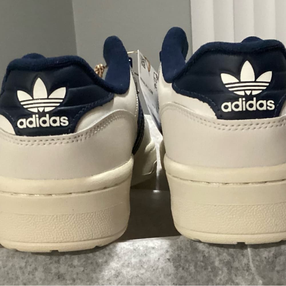 Adidas Men's Rivalry Low White and Indigo Blue Sneakers - Thumbnail 4