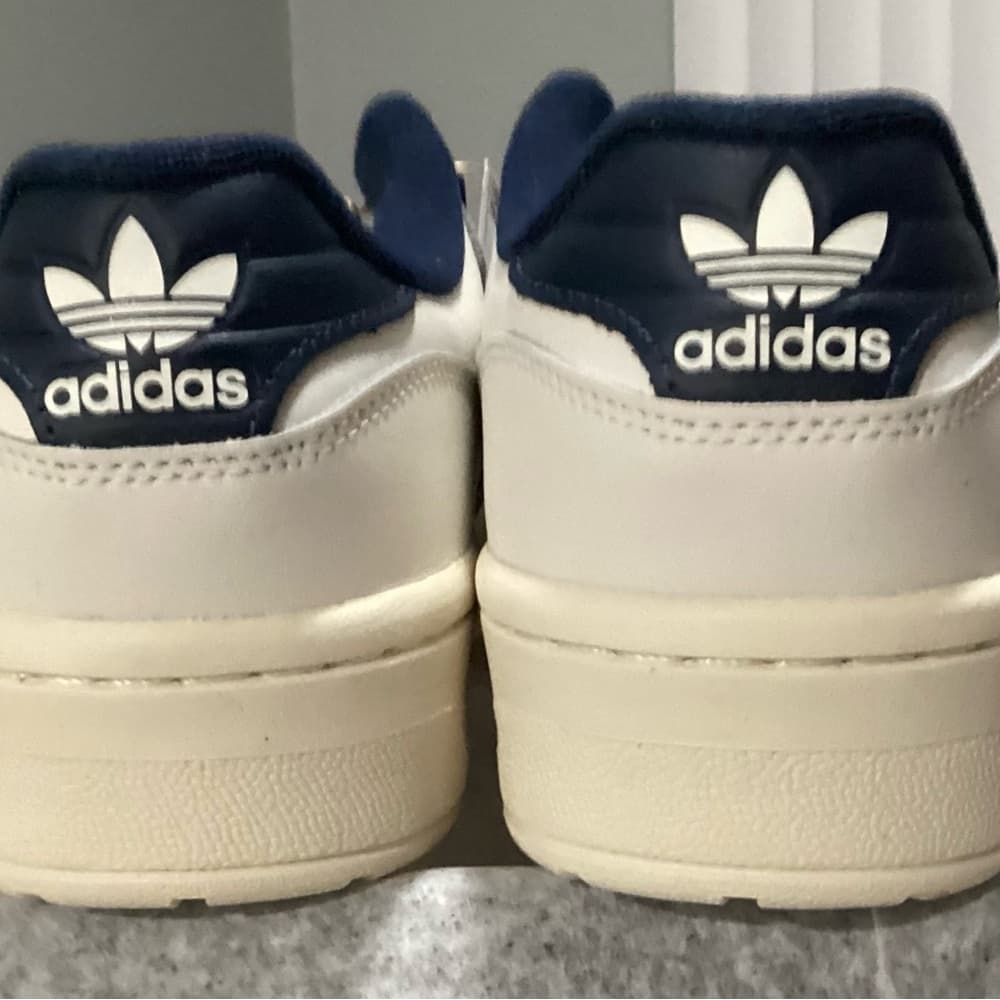Adidas Men's Rivalry Low White and Indigo Blue Sneakers - Thumbnail 6