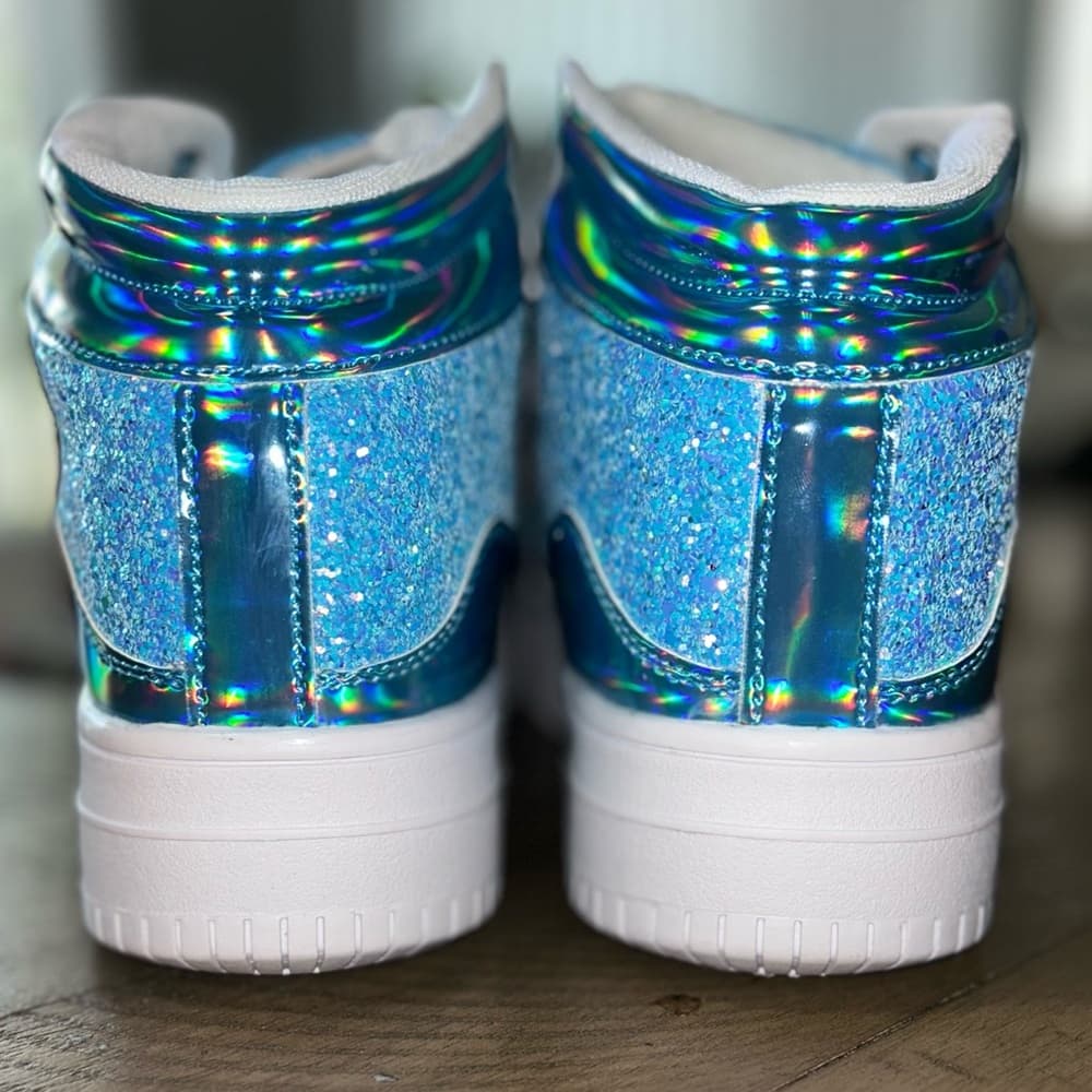 IGxx Glitter Sky Blue High-Top Sneakers - Thumbnail 10