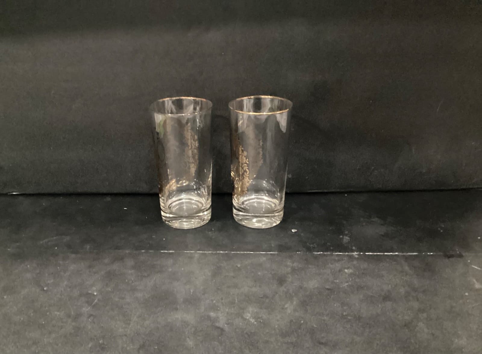 Vintage Lotus Glassware Gold 50th Anniversary Tumblers Highball Glasses Set of 2 - Thumbnail 10