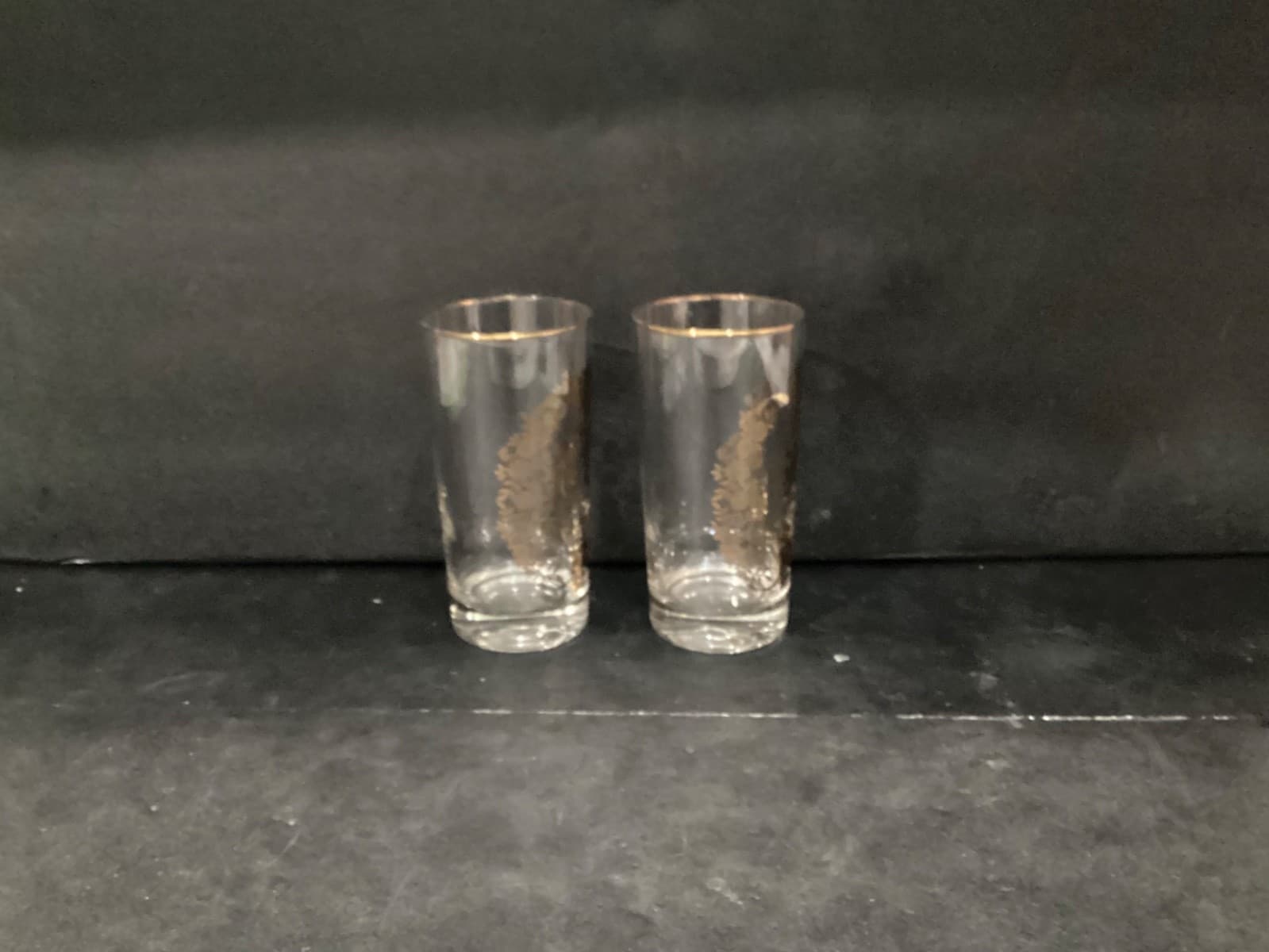 Vintage Lotus Glassware Gold 50th Anniversary Tumblers Highball Glasses Set of 2 - Thumbnail 8