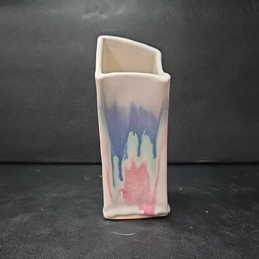 Abstract Southwestern Style Studio Pottery Vase, Mixie Signed Replacement Vessel - Thumbnail 3