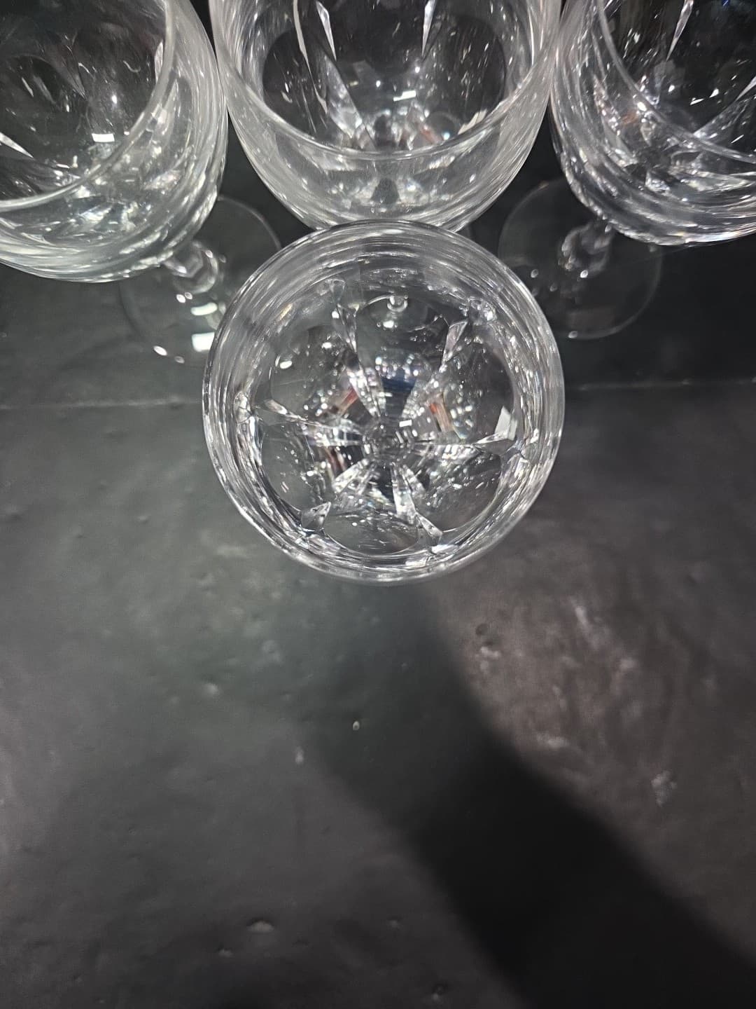Atlantis Evora Panel Cut Crystal Glasses, Set of 4, Water Glasses, Wine Glasses - Thumbnail 6