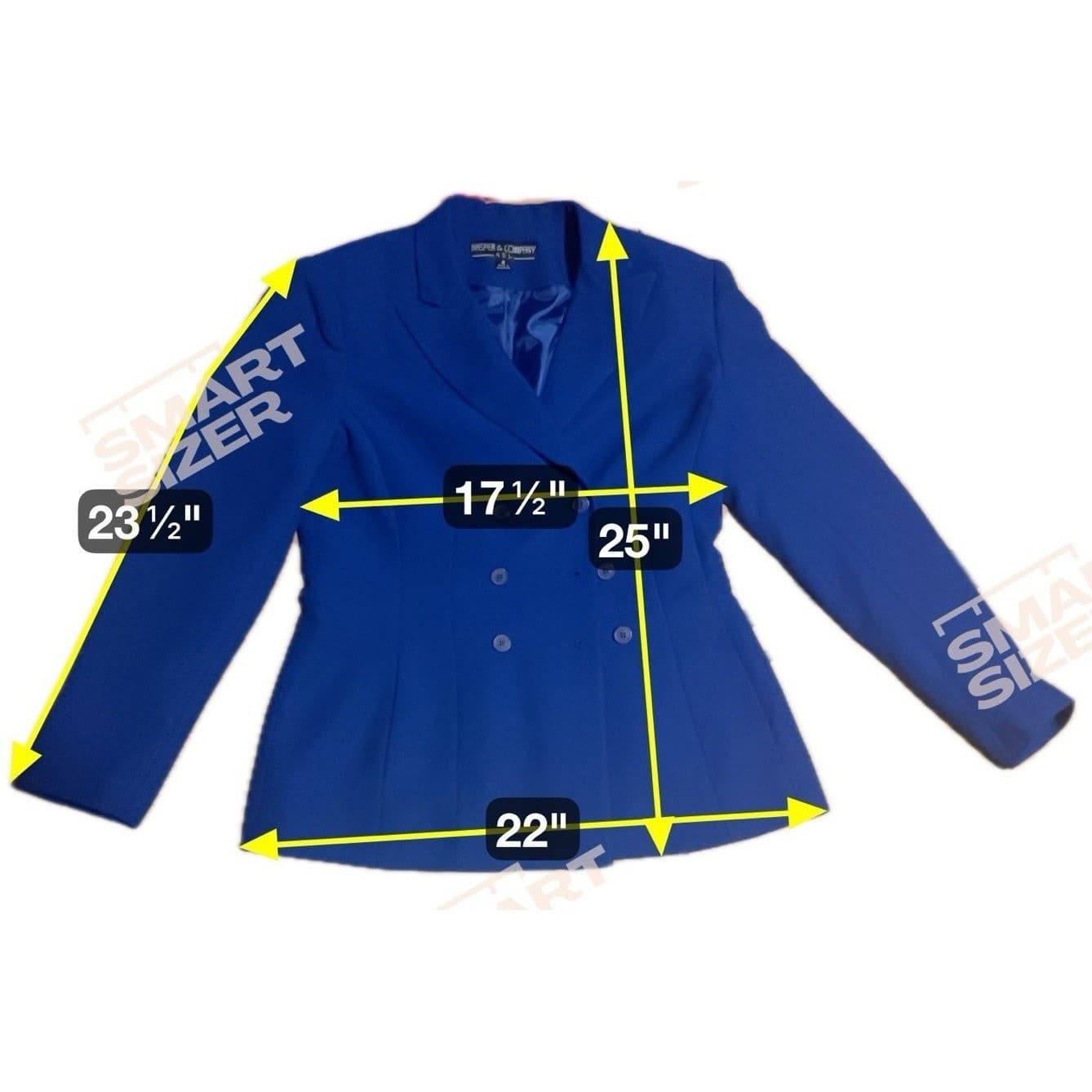 Kasper & Company ASL Royal Blue Double Breasted Blazer Women's Size 4 Jacket - Thumbnail 2
