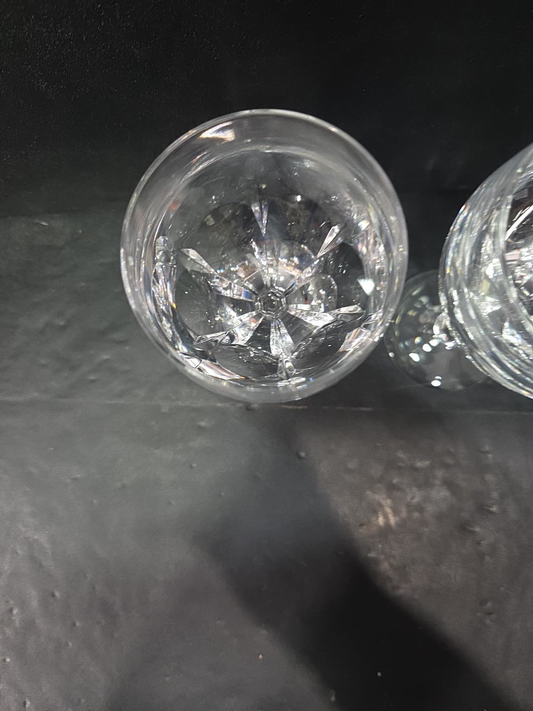 Atlantis Evora Panel Cut Crystal Glasses, Set of 2, Water Glasses, Wine Glasses - Thumbnail 6