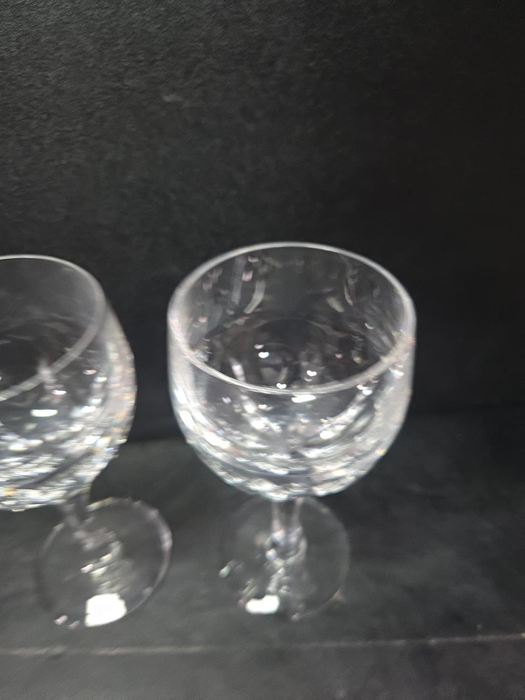 Atlantis Evora Panel Cut Crystal Glasses, Set of 2, Water Glasses, Wine Glasses - Thumbnail 5
