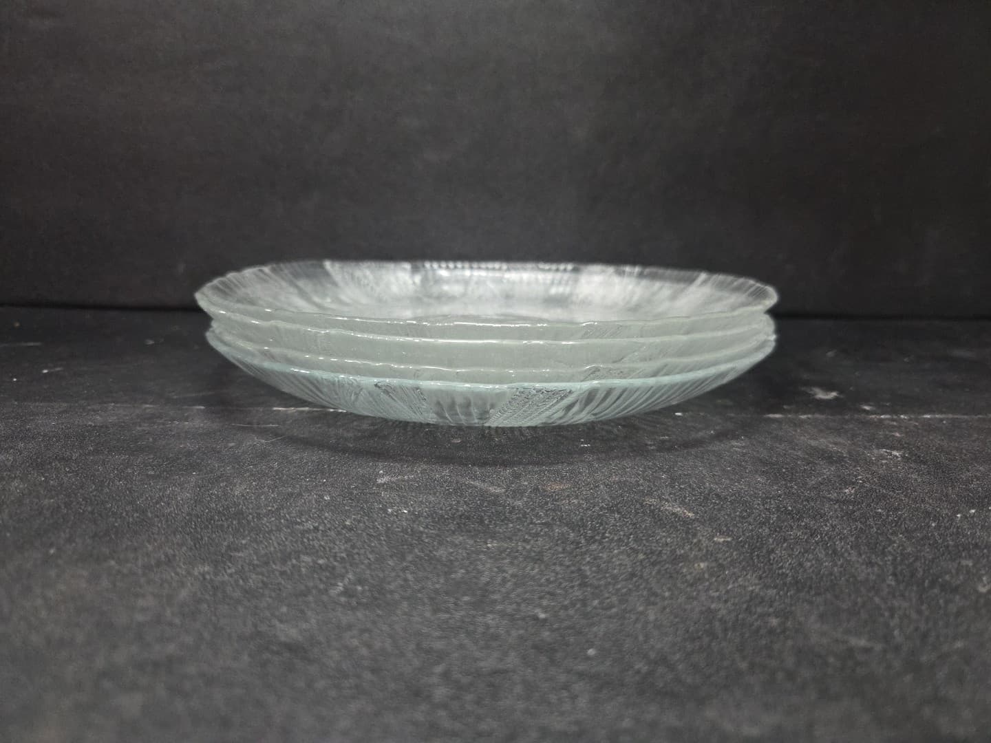Arcoroc Canterbury Crocus Salad Plates Clear Glass Floral Pattern, 7.5" Set of 4 - Thumbnail 8
