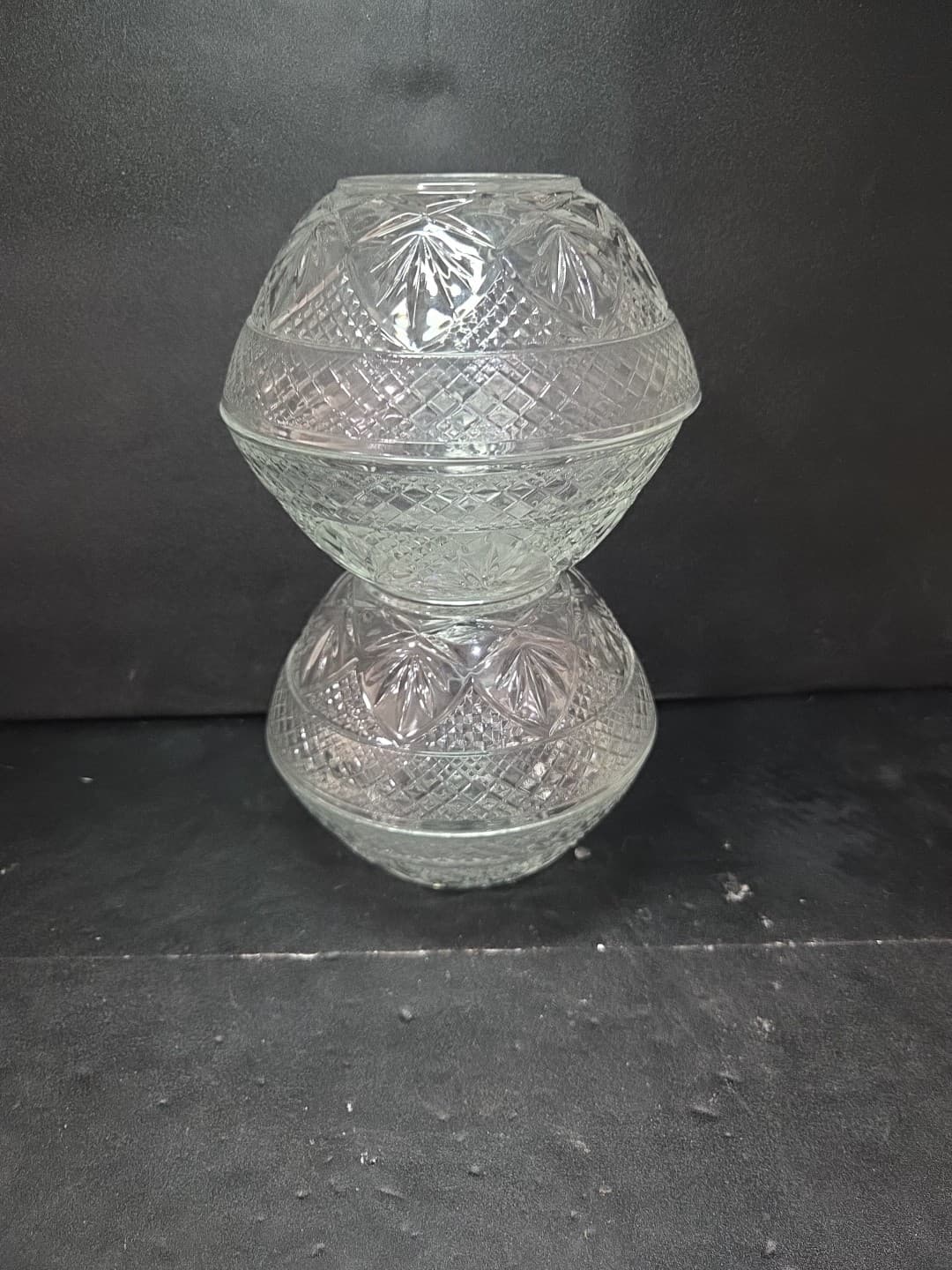 J. G. Durand Cristal D'ARQUES Star Pattern Glass Cereal Soup Bowl 5-½" Set Of 4 - Thumbnail 4