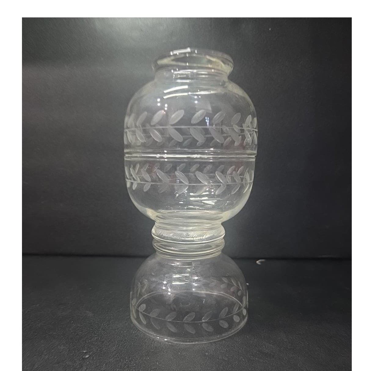 Anchor Hocking Laurel Gray Dessert Bowls, Set of 3, Vintage Footed Glassware - Thumbnail 3