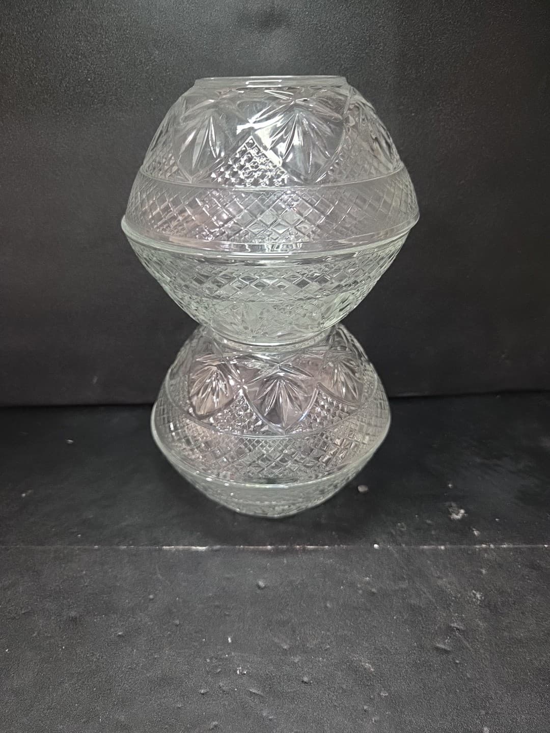 J. G. Durand Cristal D'ARQUES Star Pattern Glass Cereal Soup Bowl 5-½" Set Of 4 - Thumbnail 3