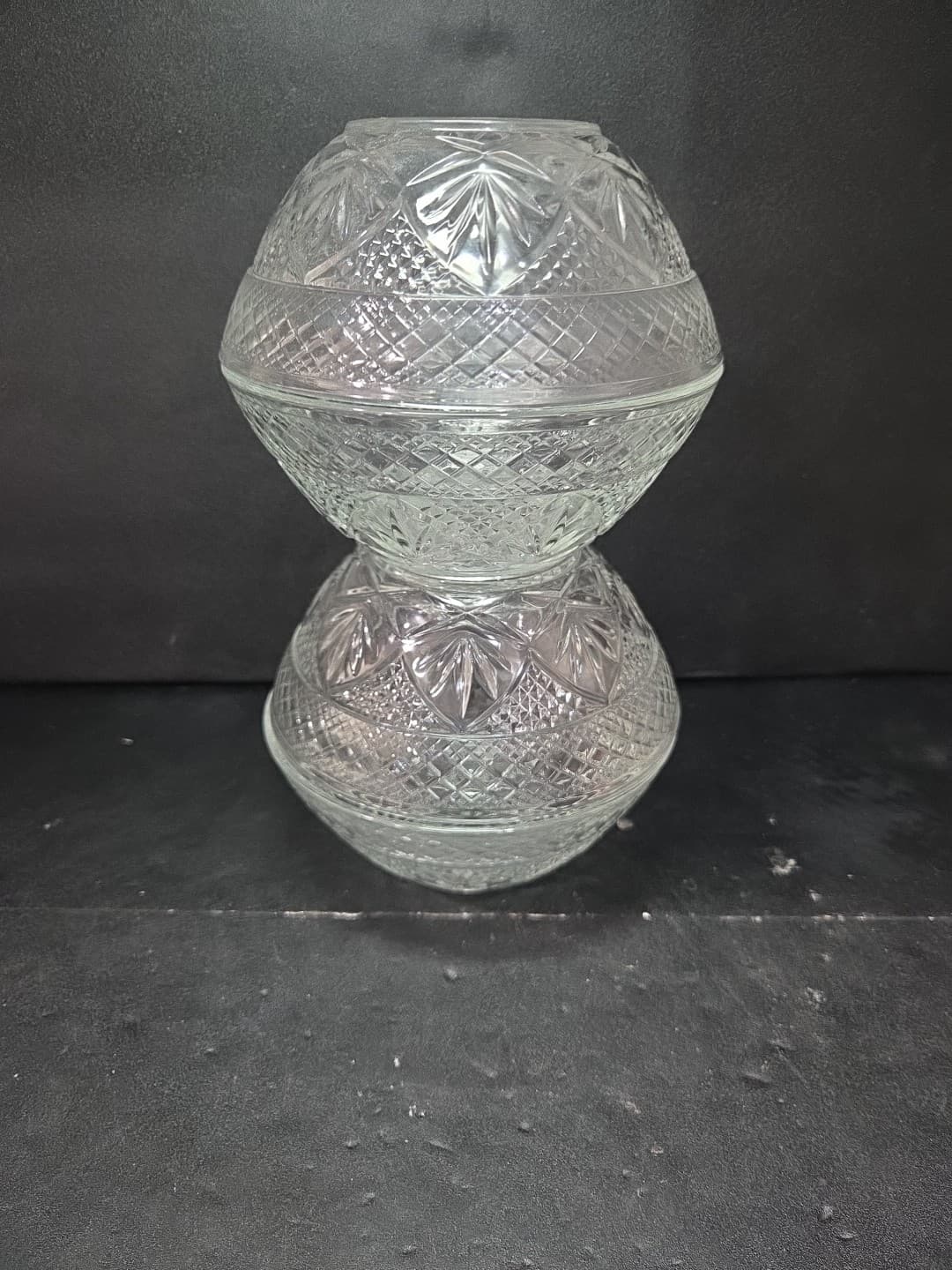 J. G. Durand Cristal D'ARQUES Star Pattern Glass Cereal Soup Bowl 5-½" Set Of 4 - Thumbnail 2