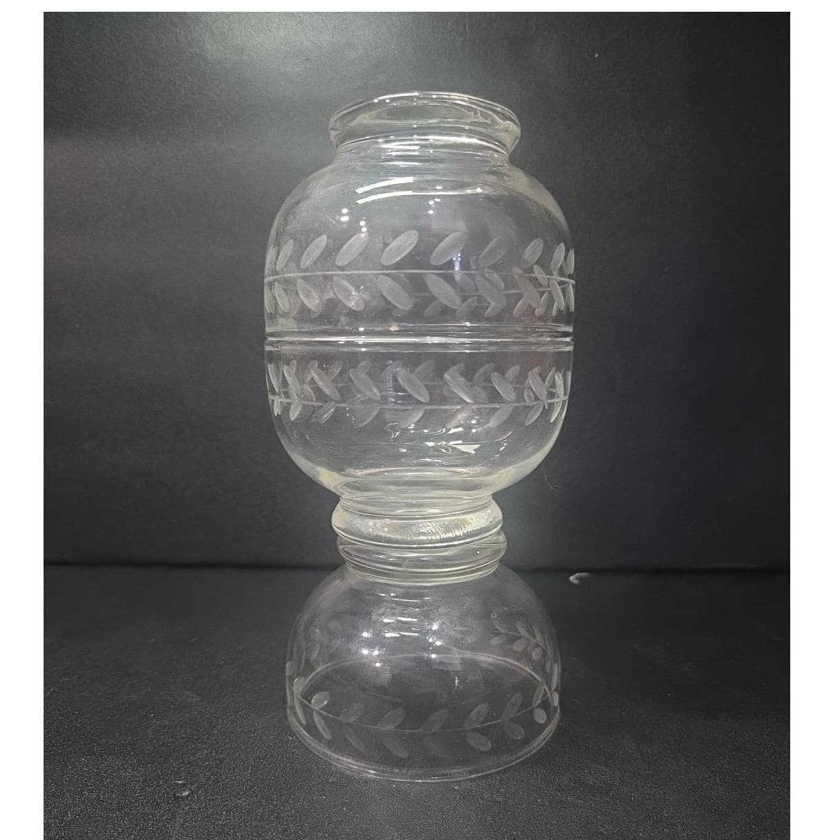 Anchor Hocking Laurel Gray Dessert Bowls, Set of 3, Vintage Footed Glassware - Thumbnail 2