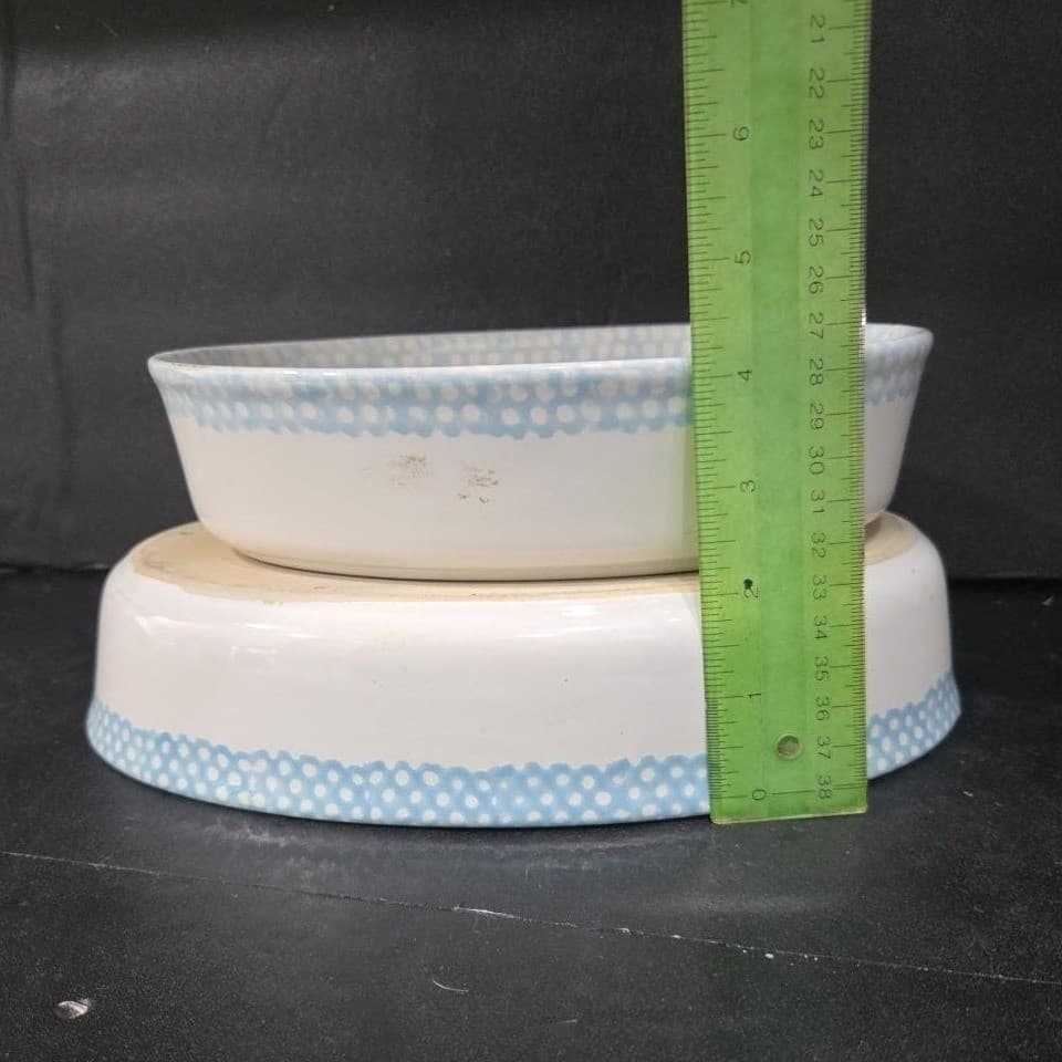 Teamson Stoneware Casserole Baking Dishes, Set of 2, Vintage Cottagecore Decor - Thumbnail 11