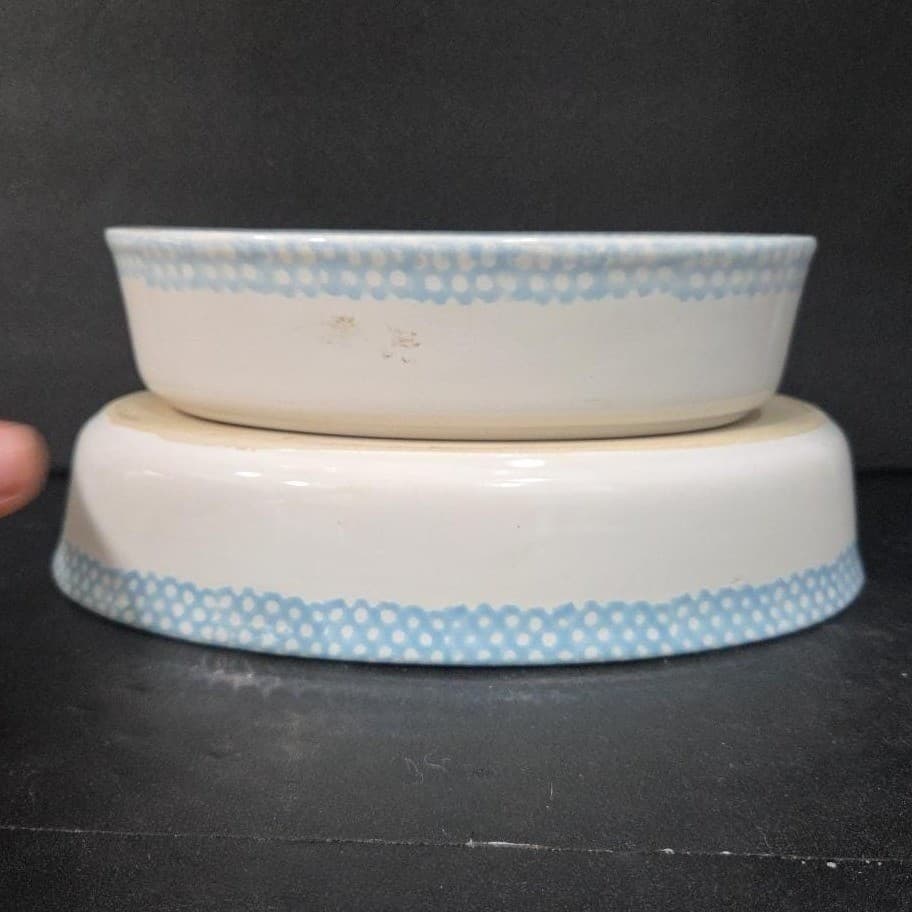 Teamson Stoneware Casserole Baking Dishes, Set of 2, Vintage Cottagecore Decor - Thumbnail 7
