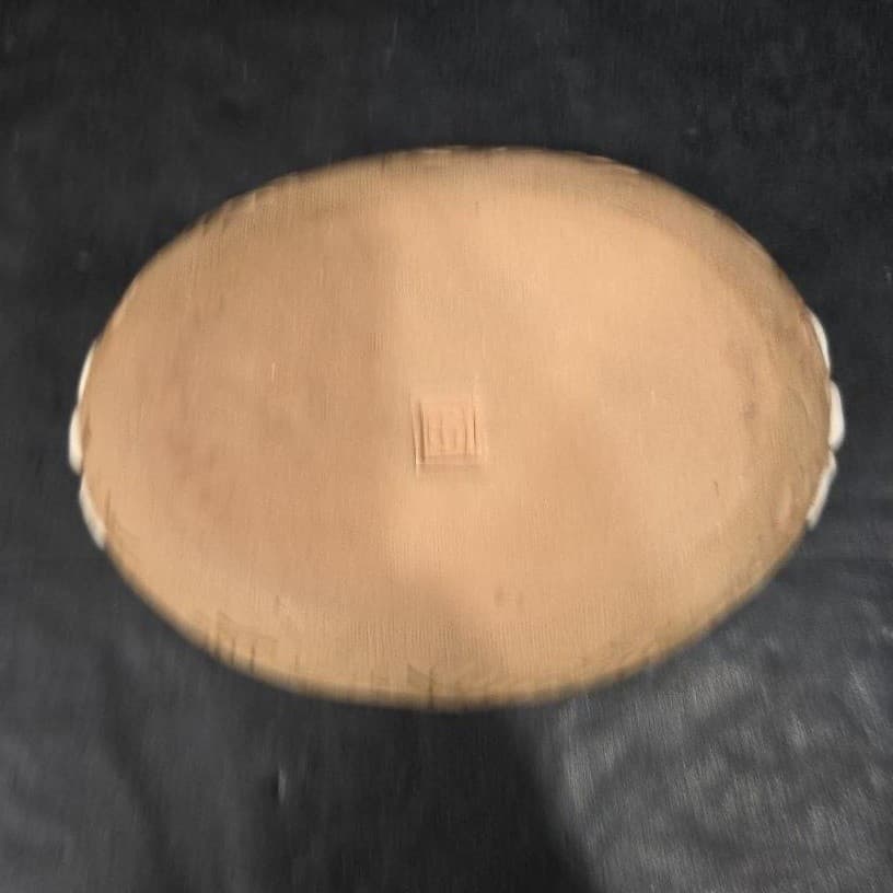 Michoacán Style Mexican Redware Trinket Dish, Vintage Handmade Tray, Centerpiece - Thumbnail 3