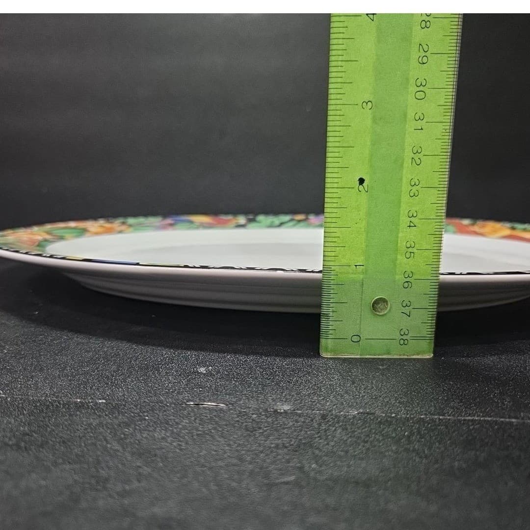 Sakura Ultra Porcelain Oval Platter, Magic Jungle by Sue Zipkin Serving Tray - Thumbnail 7