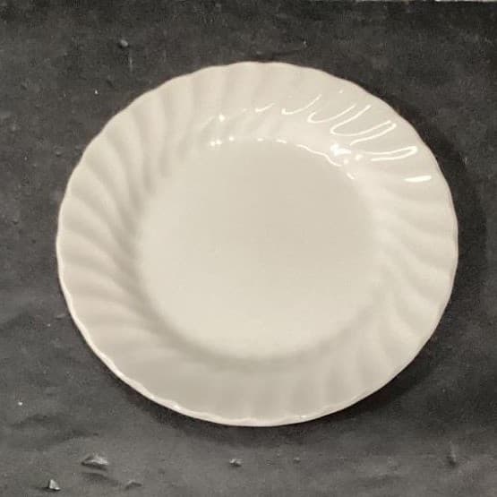 Johnson Bros Regency White Swirl Dessert Plates, Set of 4, Vintage Dinnerware - Thumbnail 3