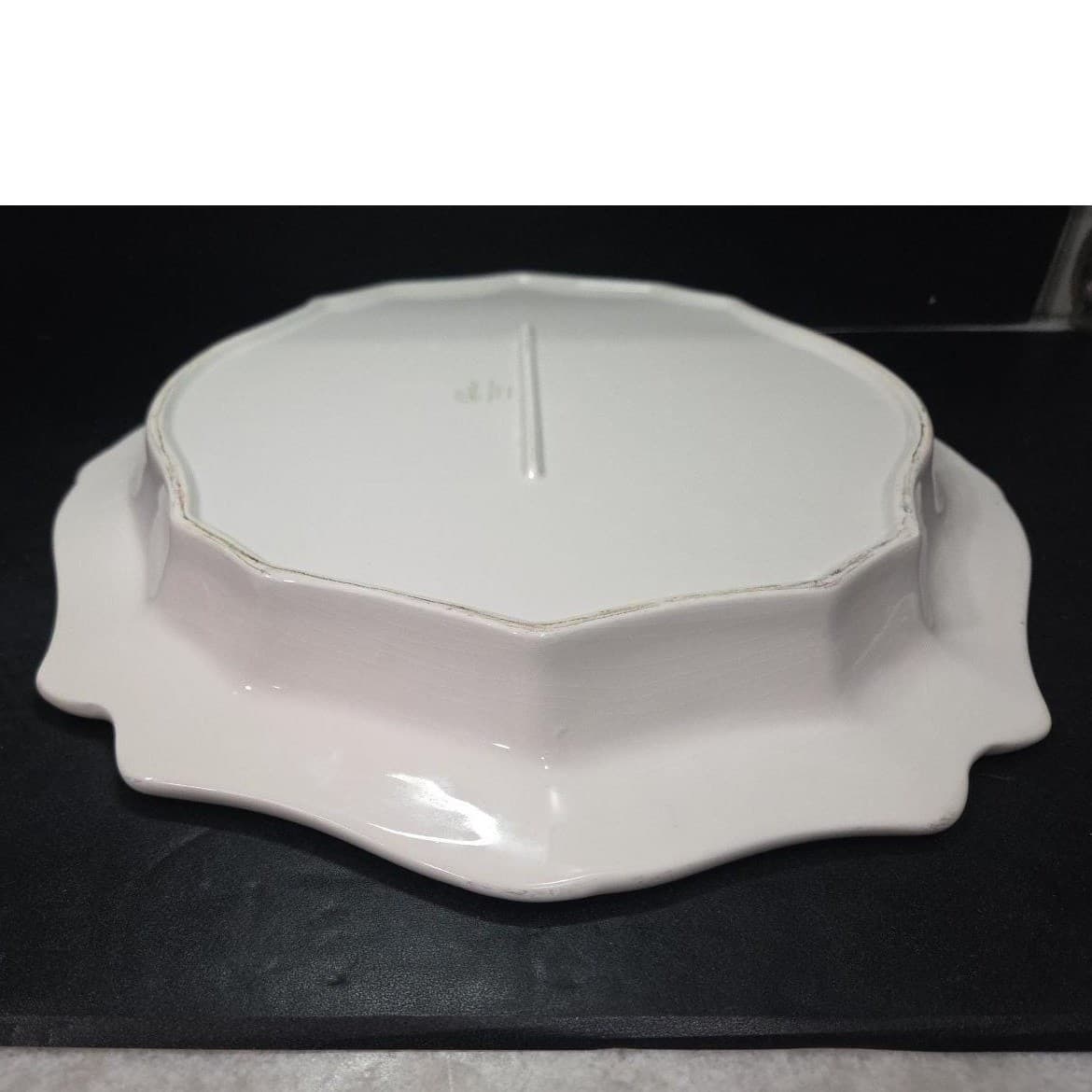 Princess House Pavilion Oval Serving Platter #1216, Vintage Off White Tableware - Thumbnail 9