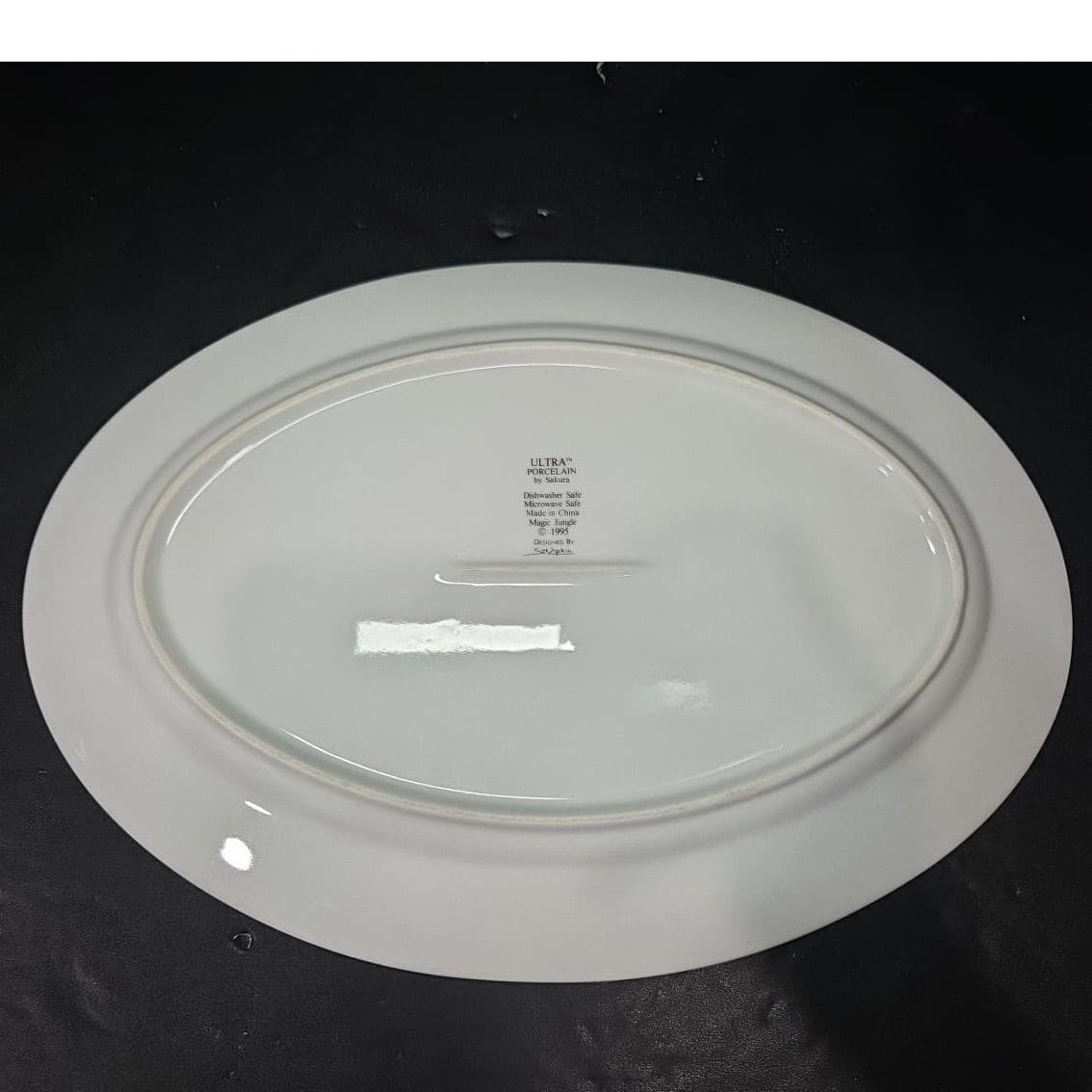 Sakura Ultra Porcelain Oval Platter, Magic Jungle by Sue Zipkin Serving Tray - Thumbnail 4