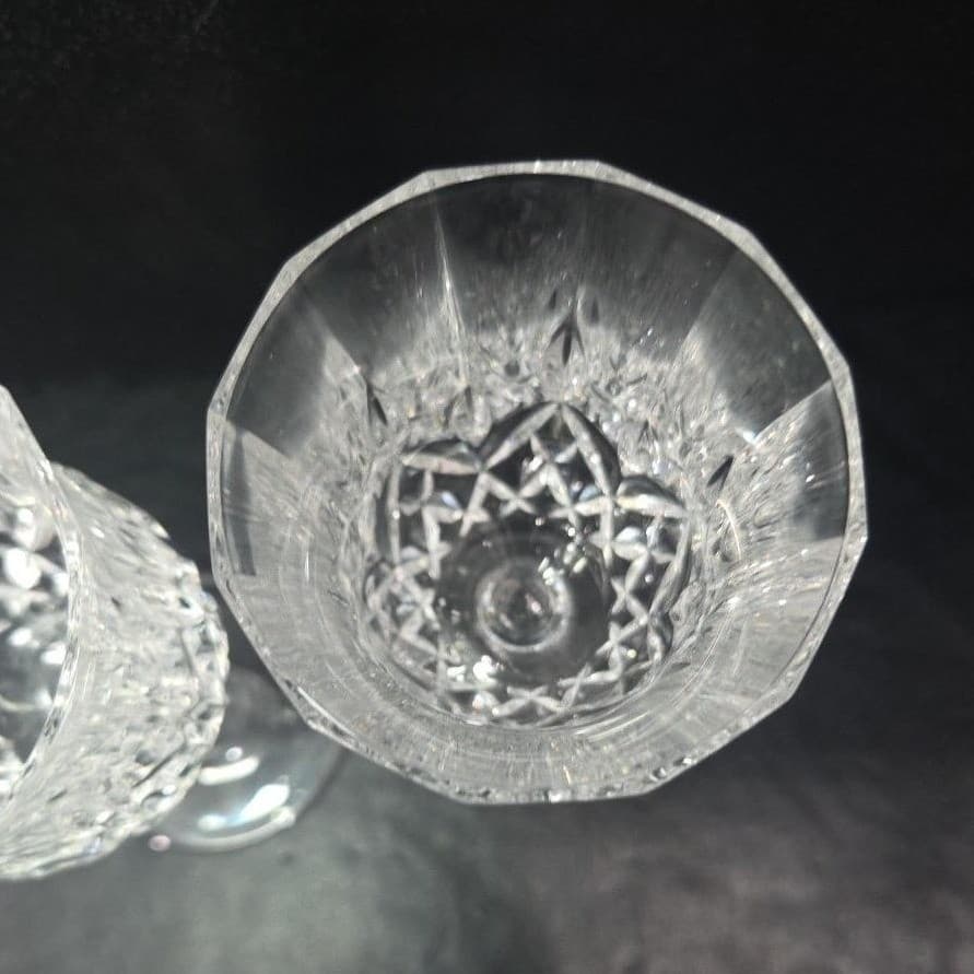 RCR Royal Crystal Rock Clear Opera Wine Glasses, Set of 2, Vintage Stemware - Thumbnail 7
