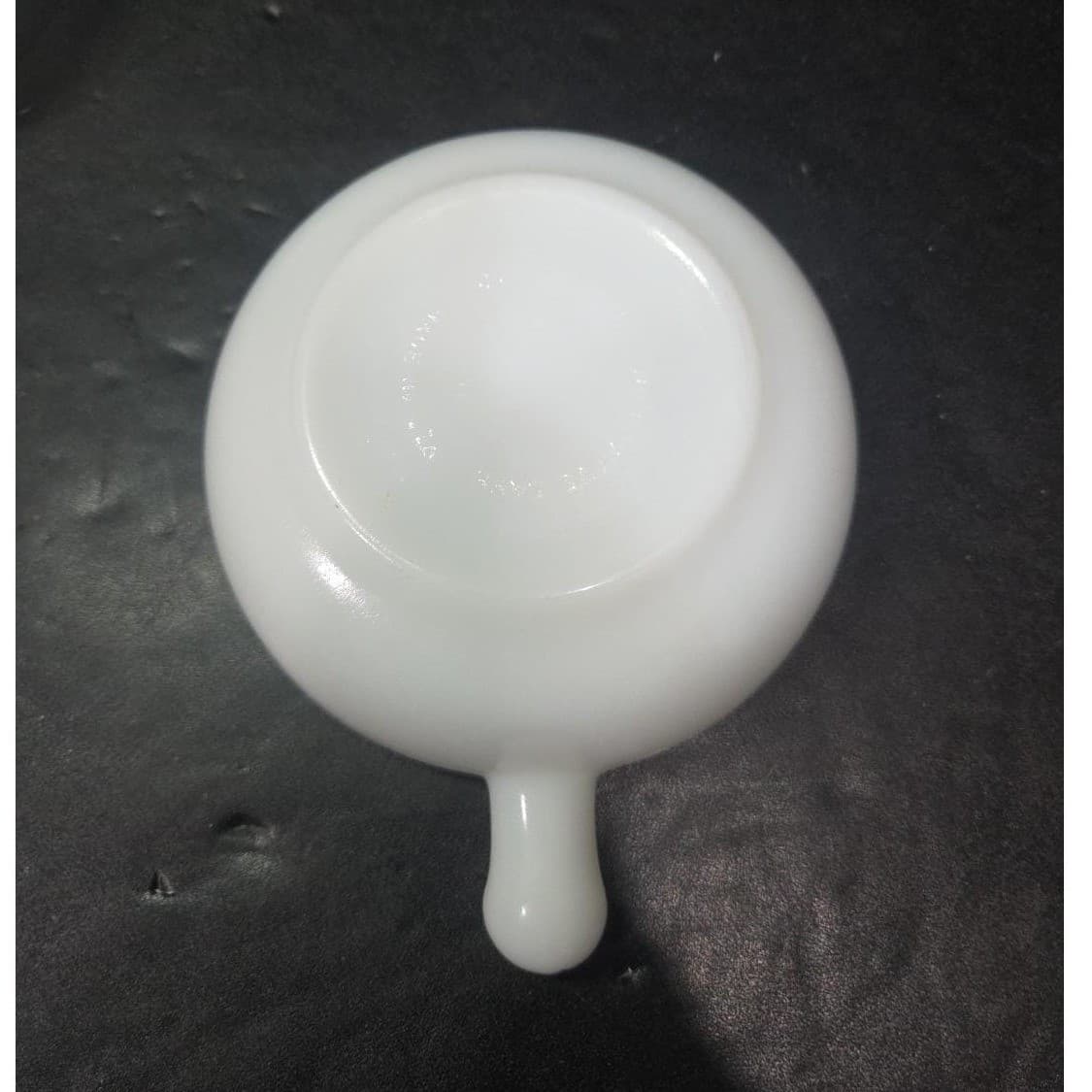 Glasbake Milk Glass Handled Lug Bowls, Set of 2, Vintage Chili Dish, Replacement - Thumbnail 4