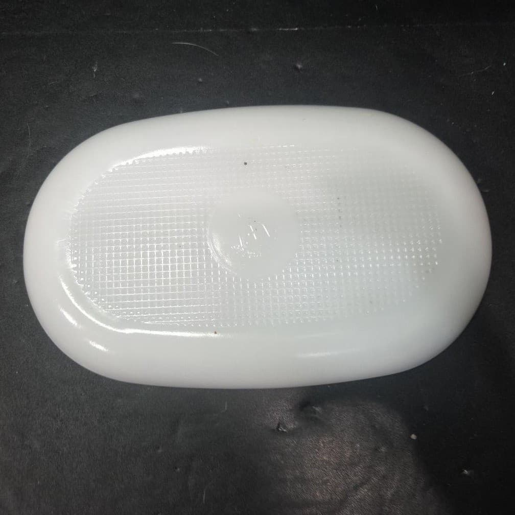 Federal White Milk Glass Oval Sandwich Tray, Vintage Snack Plate Only, Tableware - Thumbnail 3