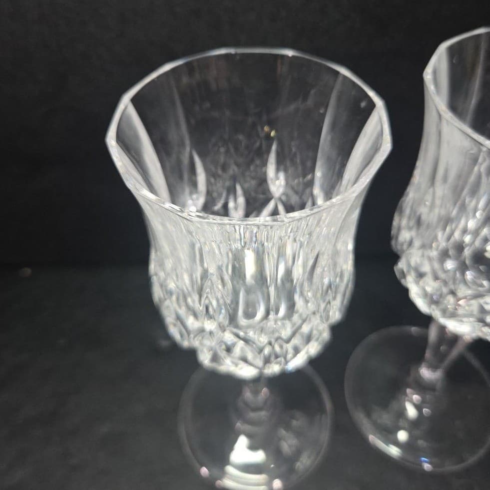 RCR Royal Crystal Rock Clear Opera Wine Glasses, Set of 2, Vintage Stemware - Thumbnail 6