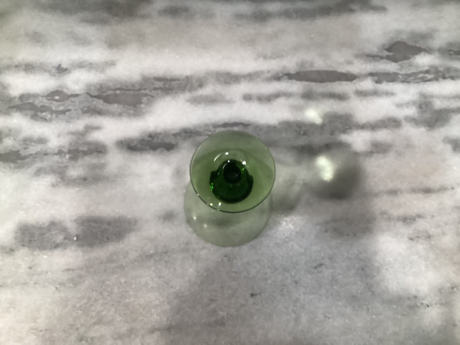 Orrefors Hand Blown Crystal Green Water Goblets MCM Barware Made In Sweden (3) - Thumbnail 4