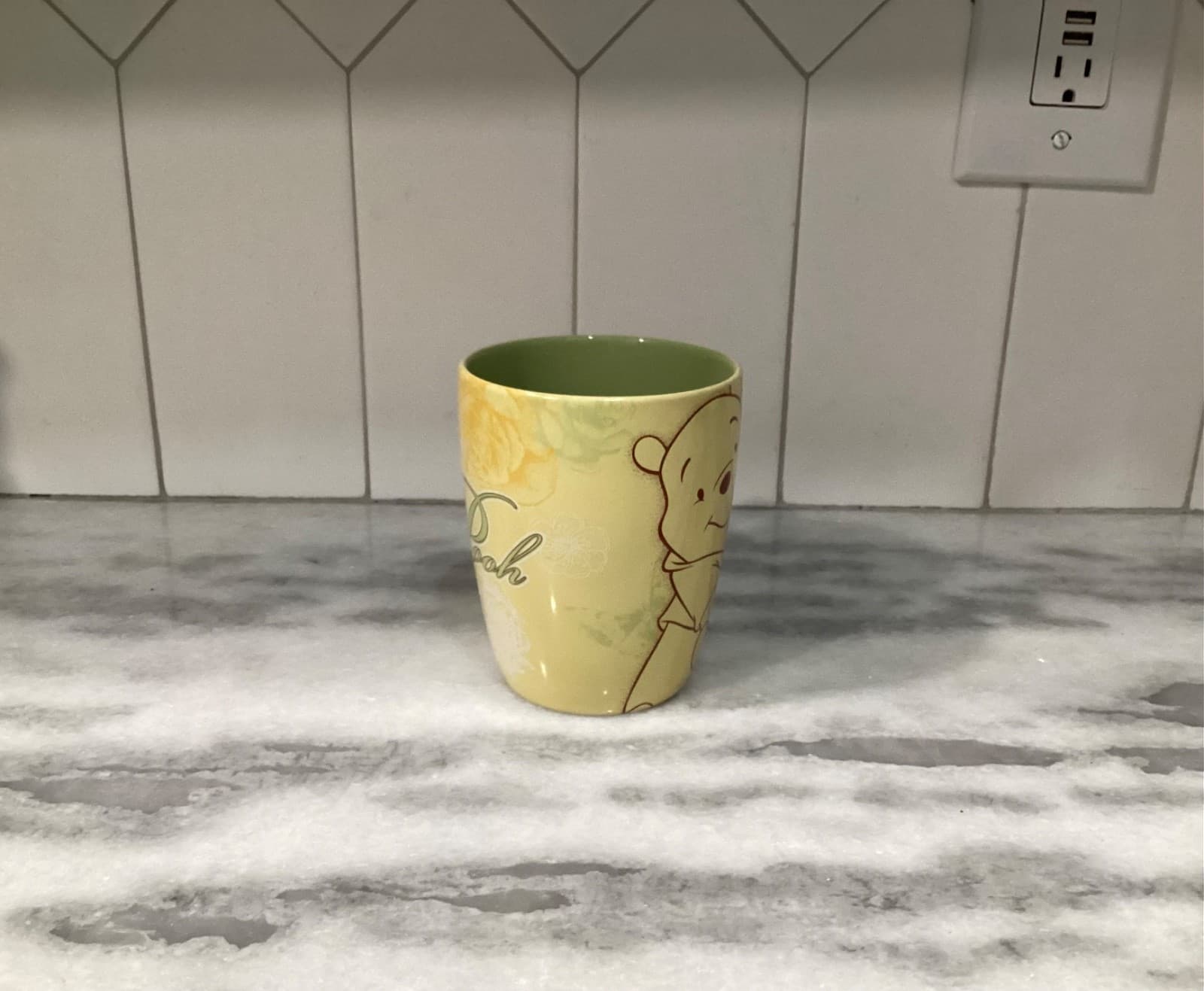 Disney Store Winnie the Pooh 16 Oz Coffee Cup Mug Ceramic Handle - Thumbnail 2