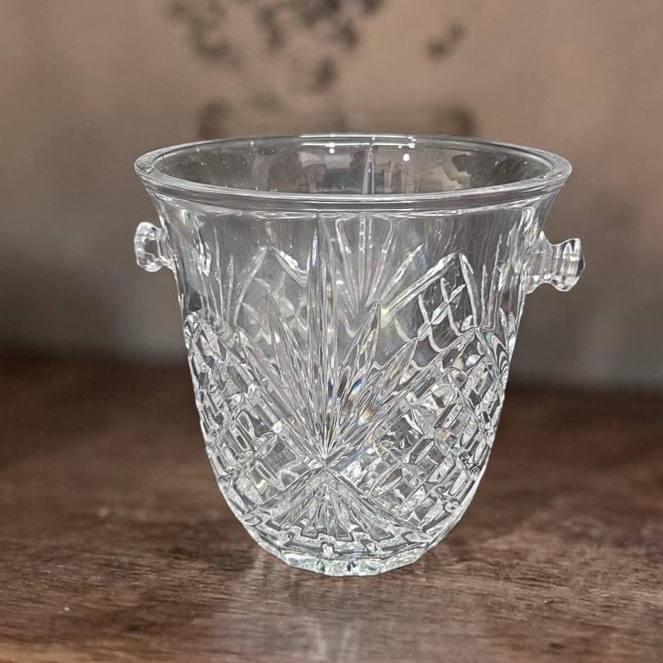Shannon Godinger Crystal Dublin Ice Bucket, Vintage Glass Champagne Holder
