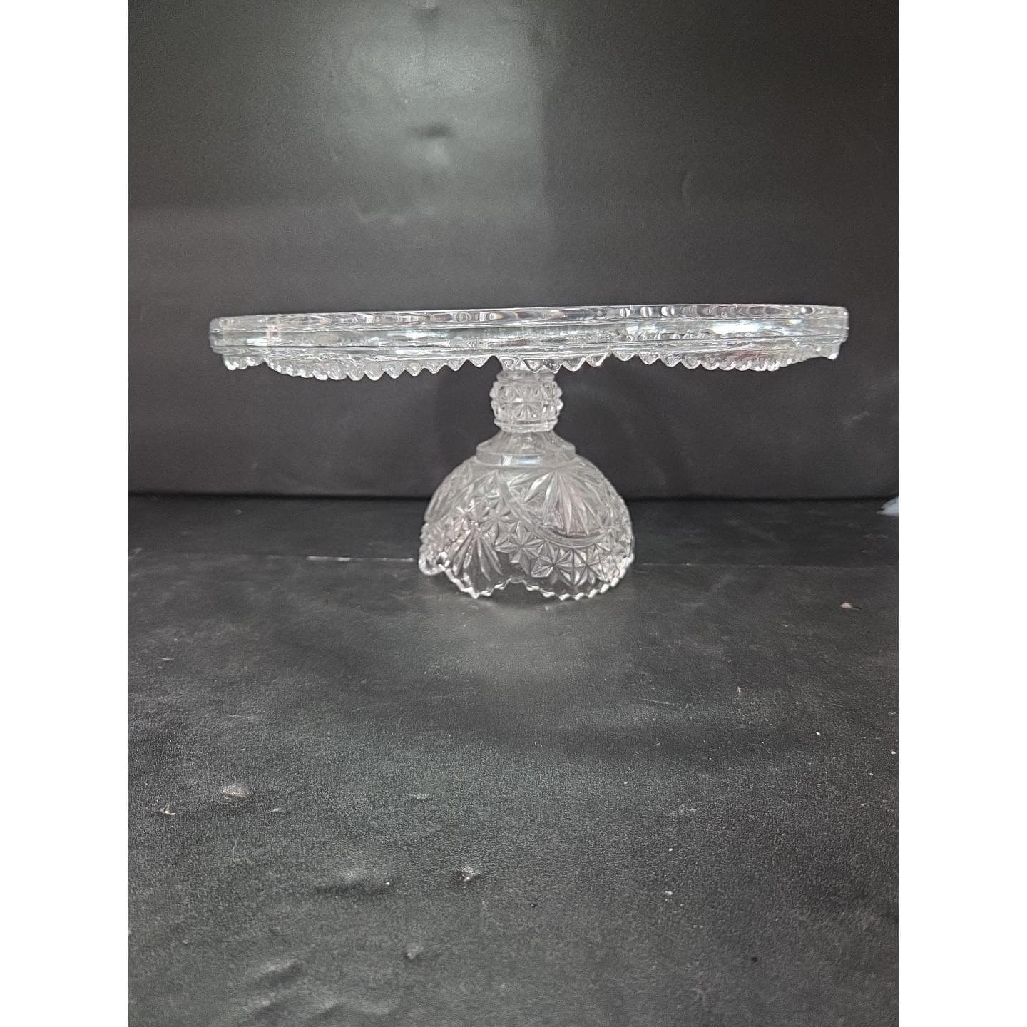 Hofbauer Byrds German Crystal Pedestal Cake Stand, Non-Original Lid, Serve Ware - Thumbnail 4