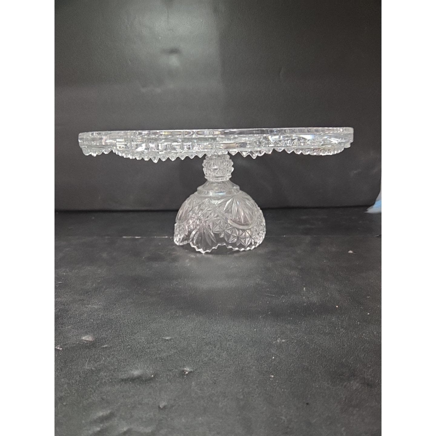 Hofbauer Byrds German Crystal Pedestal Cake Stand, Non-Original Lid, Serve Ware - Thumbnail 5