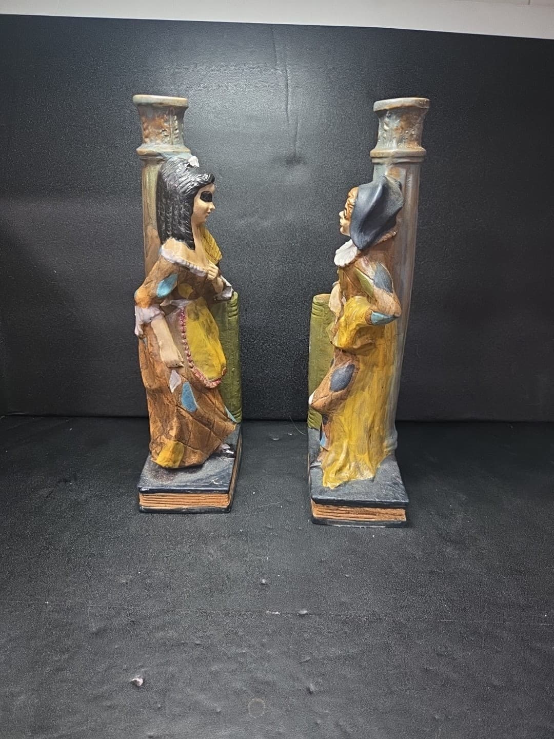 Harlequin Mask Mardi Gras Decanters, Bookend Gimignano Borghini, Lacrima Christi - Thumbnail 4