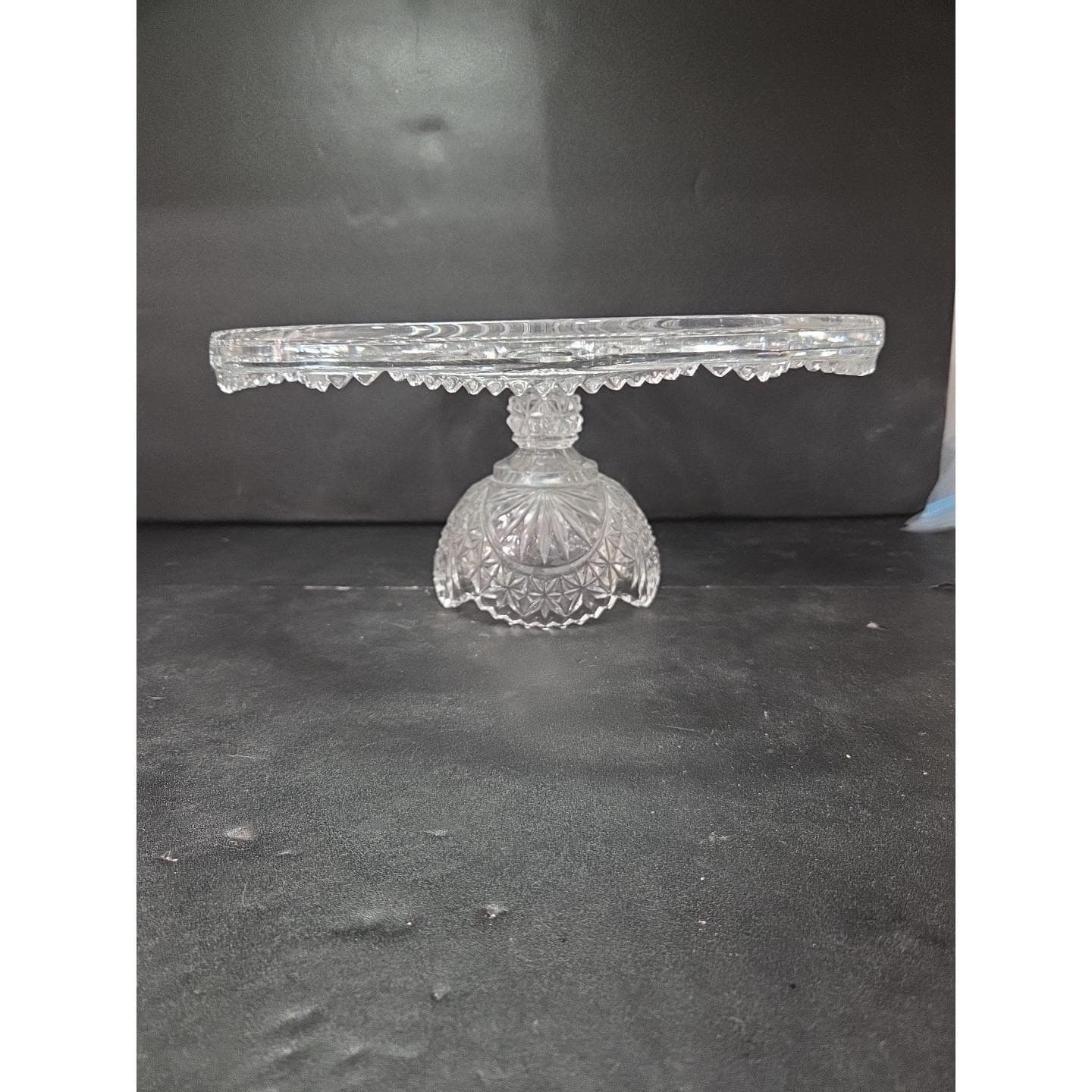 Hofbauer Byrds German Crystal Pedestal Cake Stand, Non-Original Lid, Serve Ware - Thumbnail 3