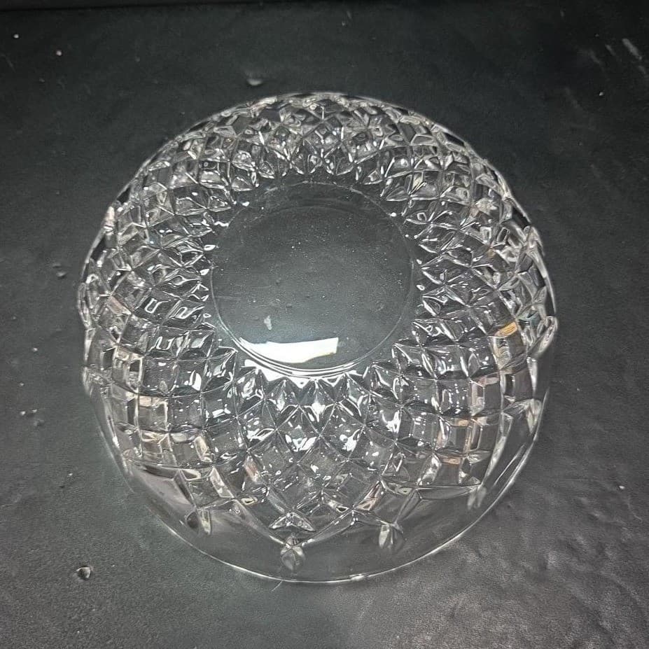 RCR Lead Crystal Bowl, Vintage Opera Collection Dish, Replacement Centerpiece - Thumbnail 4