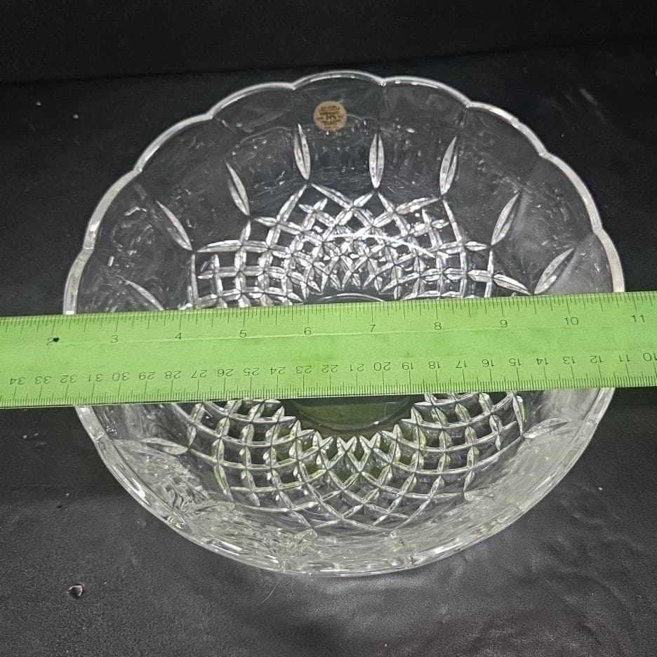 RCR Lead Crystal Bowl, Vintage Opera Collection Dish, Replacement Centerpiece - Thumbnail 5