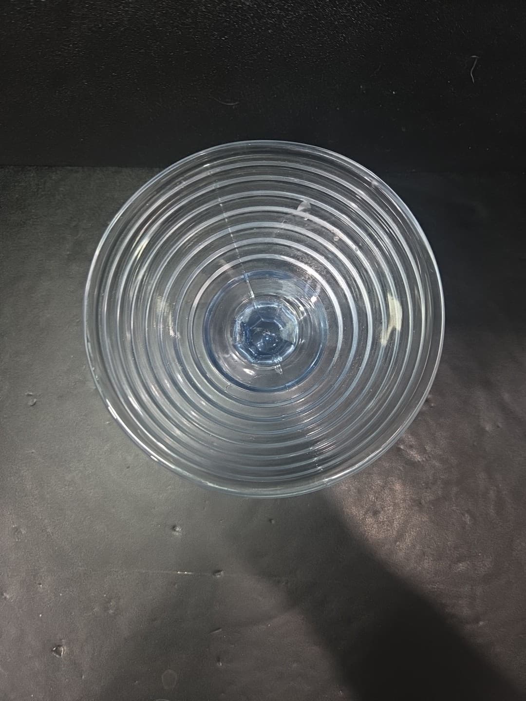 Anchor Hocking Park Avenue Dessert Bowl, Vtg Aqua Blue Glassware, Footed Bowl - Thumbnail 6