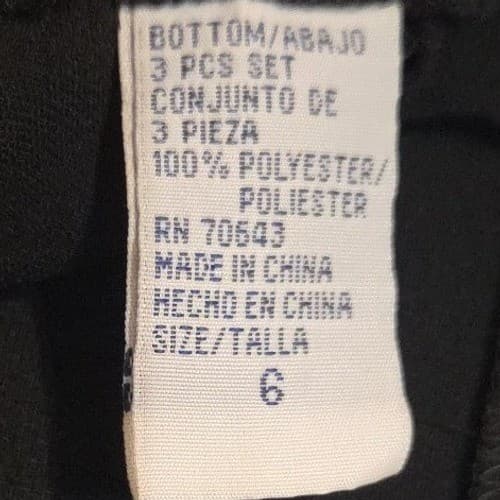 Jessica Howard Womens 2 Piece Pant Suit Set, Black Embroidered Trim, Size 6 - Thumbnail 9