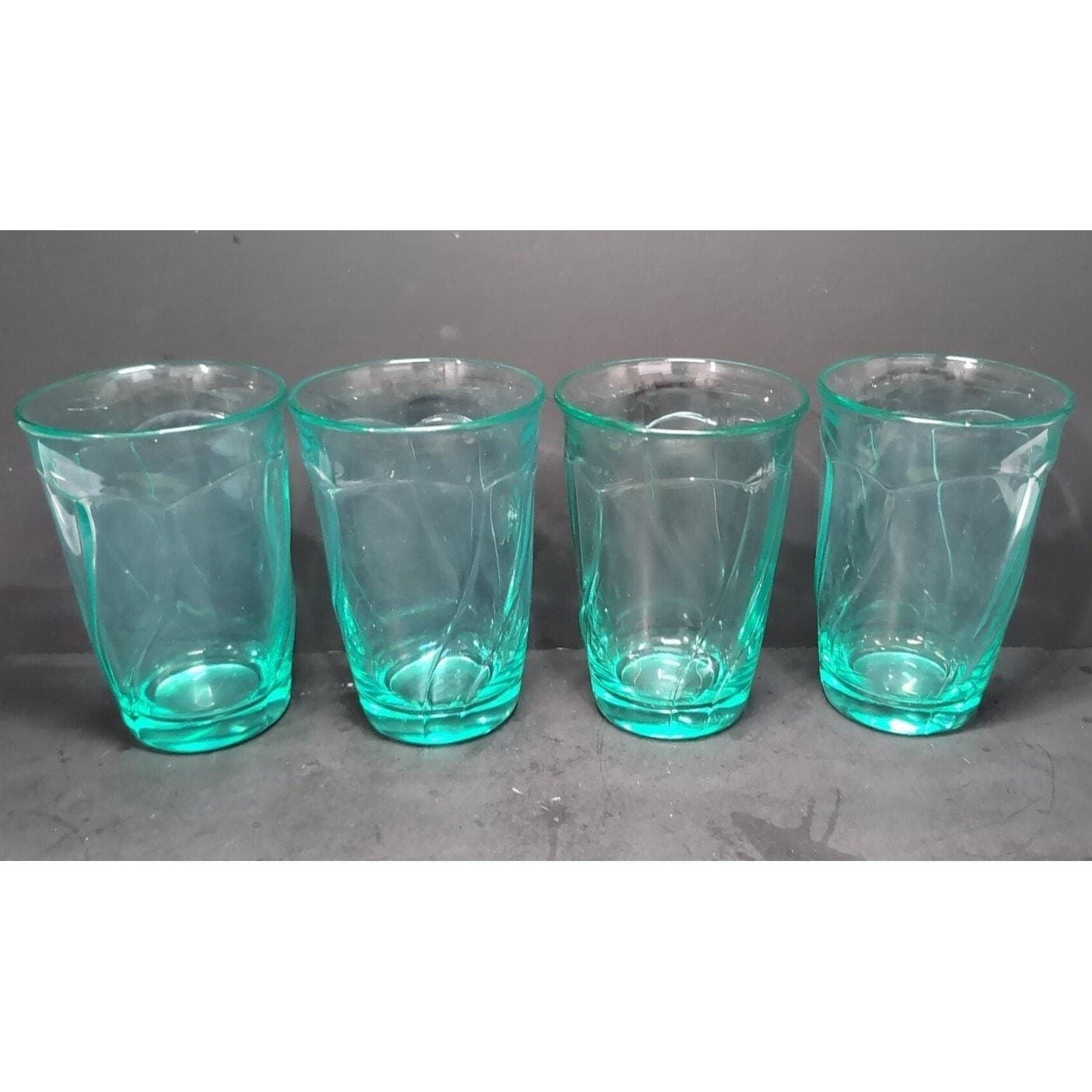 Noritake Sweet Swirl Aqua Highball Tumblers, Set Of 4, Vintage Drinking Glasses - Thumbnail 5