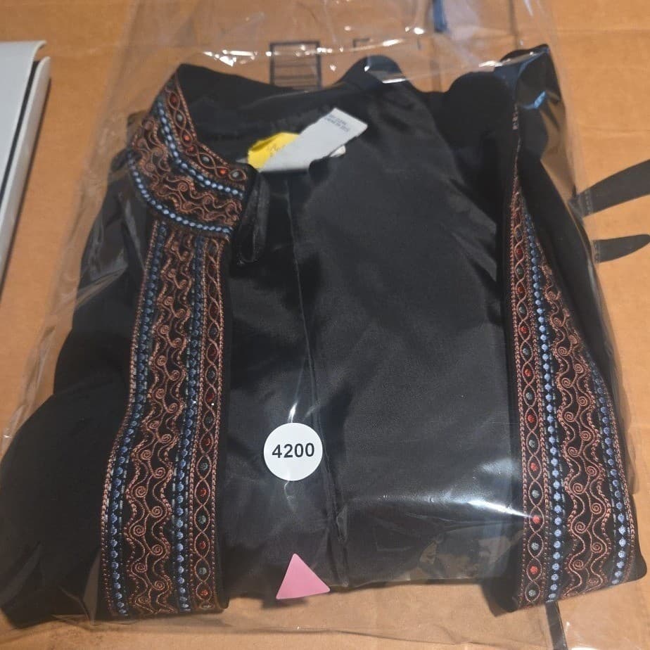 Jessica Howard Womens 2 Piece Pant Suit Set, Black Embroidered Trim, Size 6 - Thumbnail 10