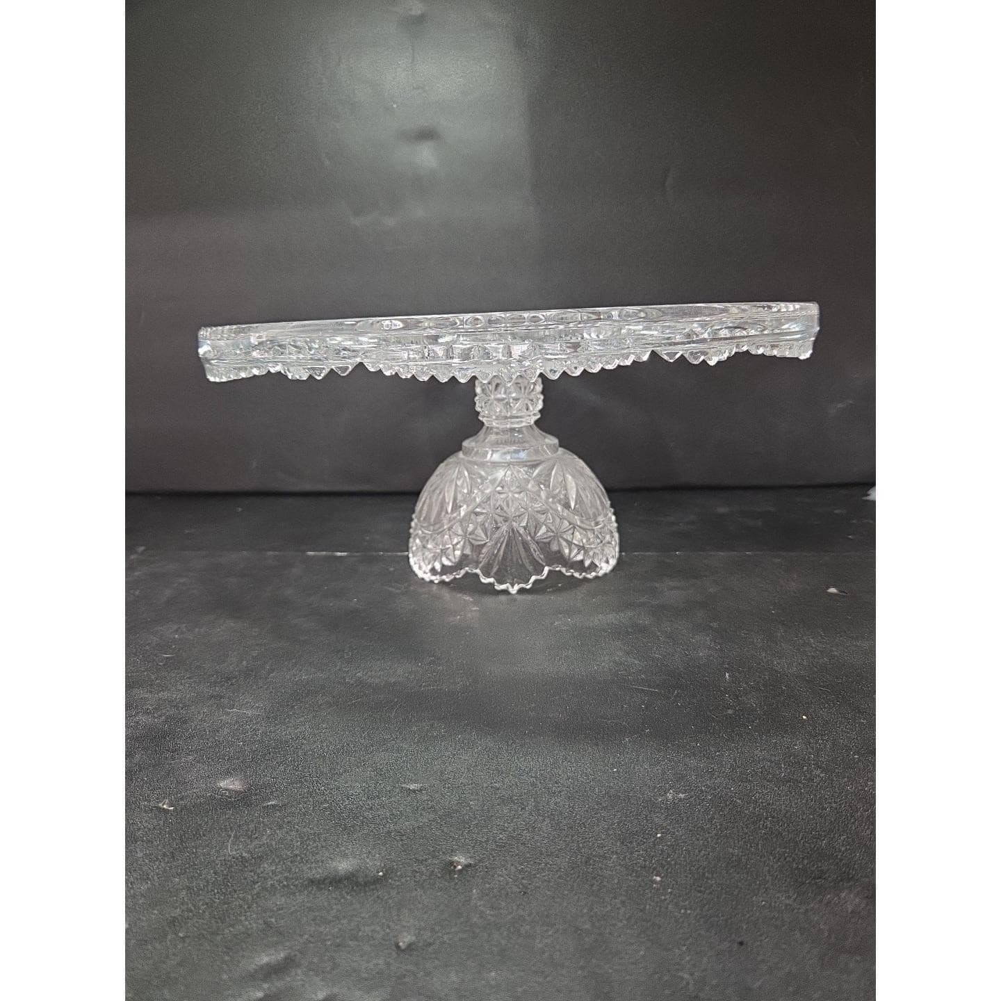 Hofbauer Byrds German Crystal Pedestal Cake Stand, Non-Original Lid, Serve Ware - Thumbnail 6
