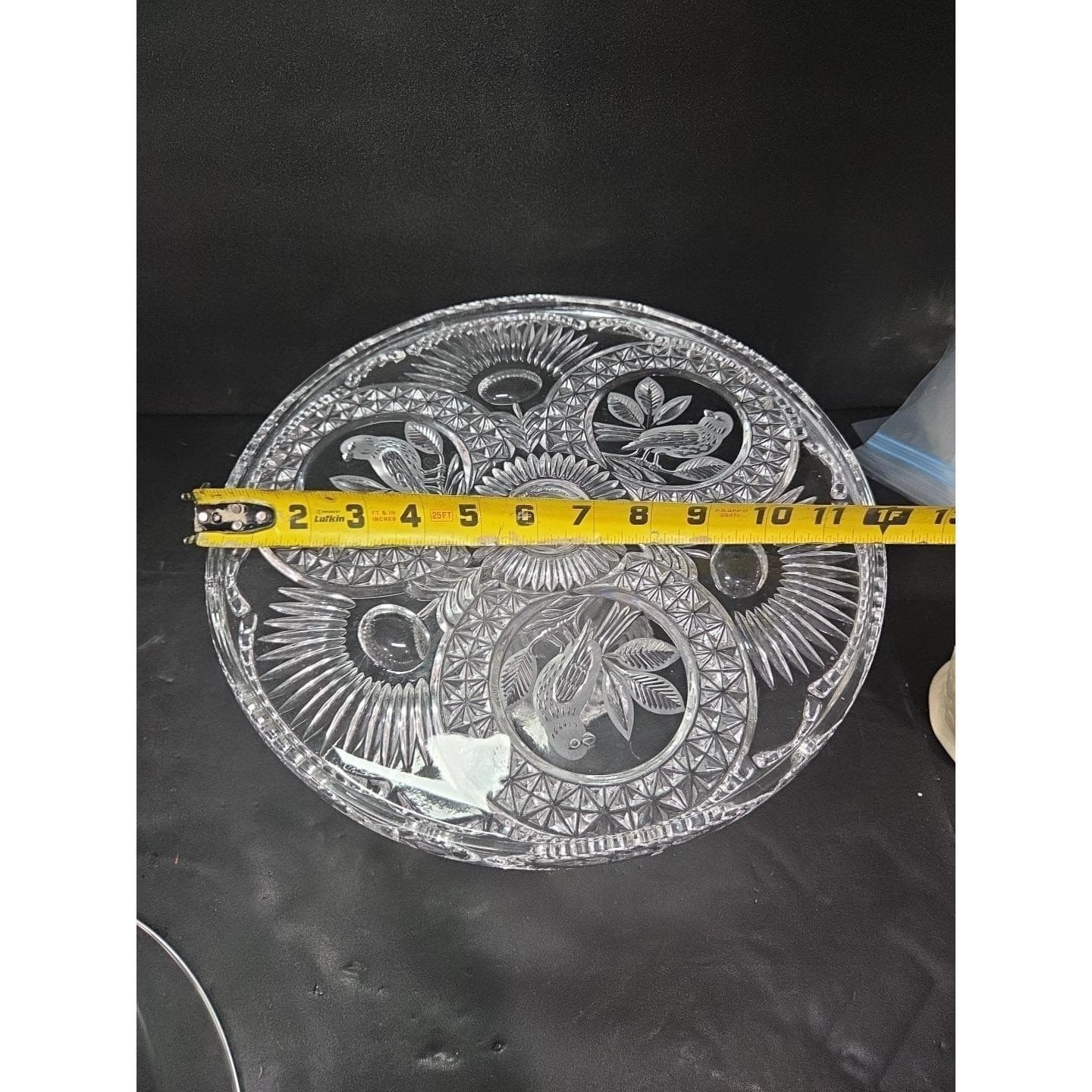 Hofbauer Byrds German Crystal Pedestal Cake Stand, Non-Original Lid, Serve Ware - Thumbnail 8