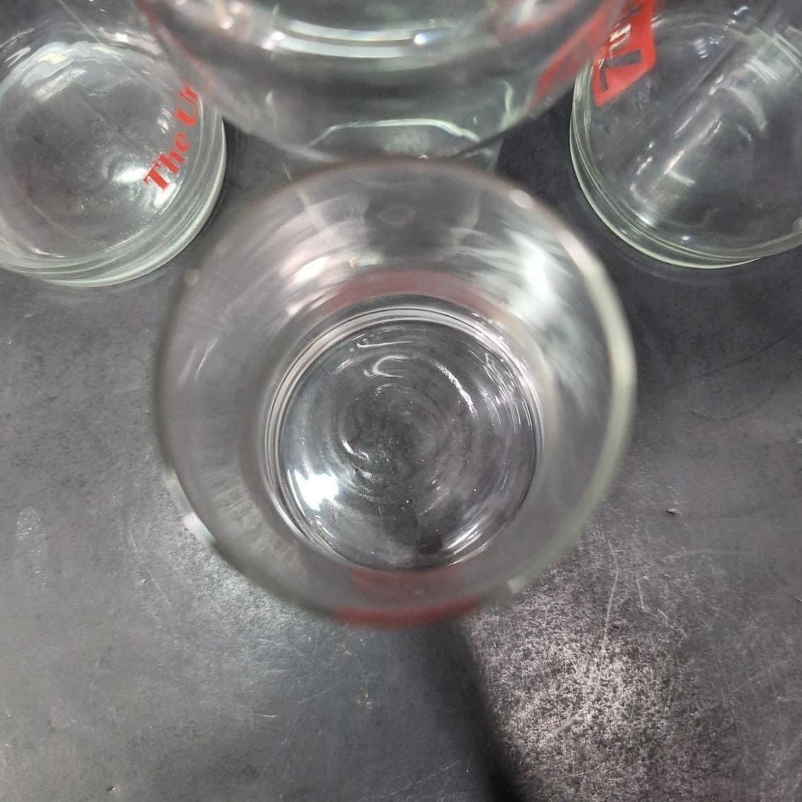 Seven Up Upside Down Bell Glasses, Set of 4, Vintage Soda Tumblers, Drinkware - Thumbnail 7