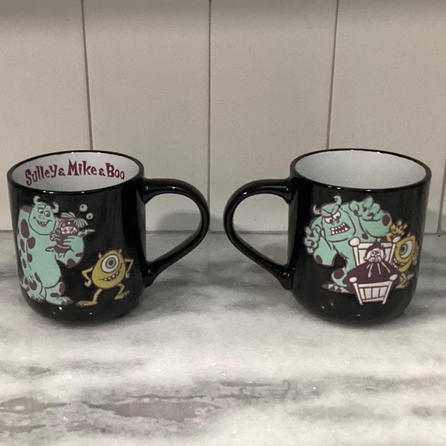 Disney Pixar Monsters, Inc. Sulley Mike & Boo Coffee Cups, Set of 2 Double Sided - Thumbnail 2