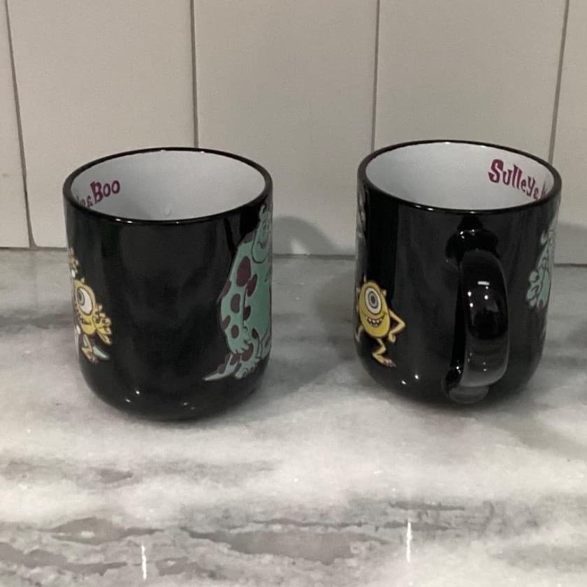 Disney Pixar Monsters, Inc. Sulley Mike & Boo Coffee Cups, Set of 2 Double Sided - Thumbnail 8
